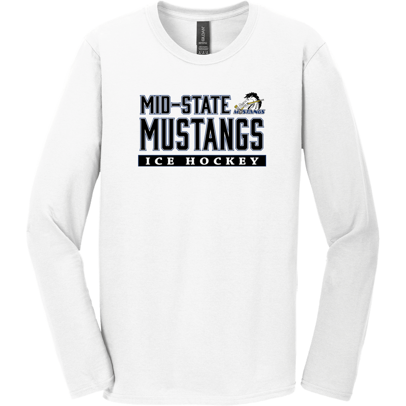 Mid-State Mustangs Softstyle Long Sleeve T-Shirt