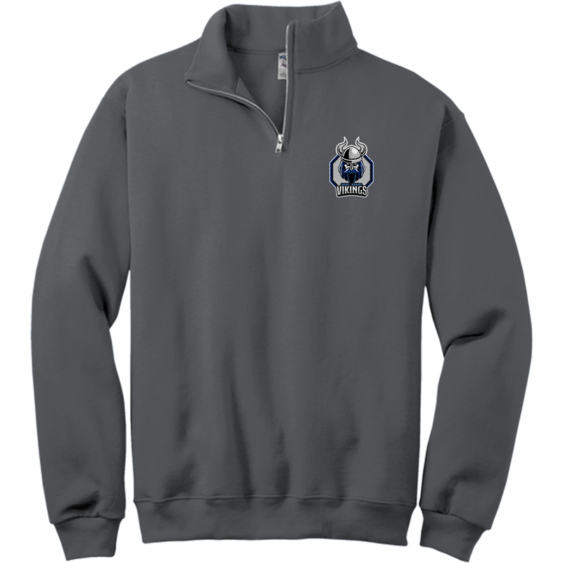 East Coast Vikings (Mens) NuBlend 1/4-Zip Cadet Collar Sweatshirt