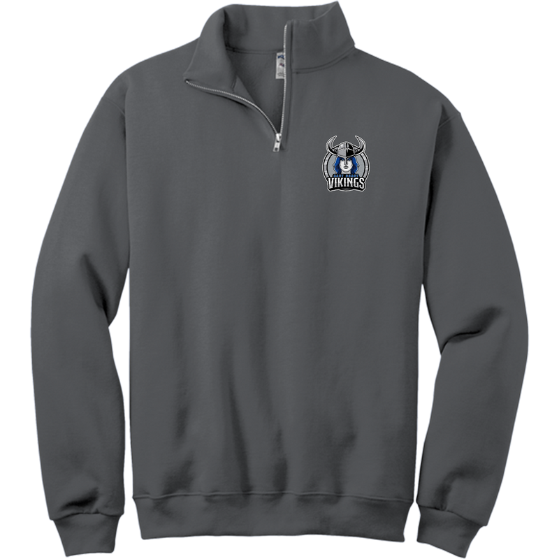 East Coast Vikings (Ladies) NuBlend 1/4-Zip Cadet Collar Sweatshirt