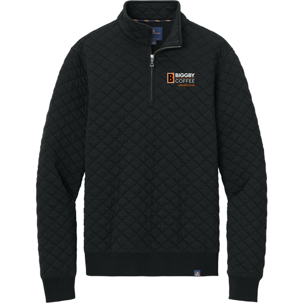 Biggby Coffee Hockey Club Brooks Brothers Diamond Quilt 1/4-Zip
