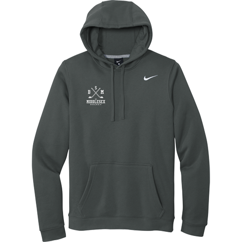 BSM Middlesex Nike Club Fleece Pullover Hoodie