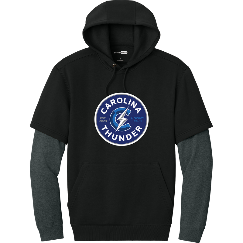 Carolina Thunder Tough Fleece Layered Hoodie