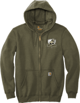 HVM Bulldogs Carhartt Midweight Hooded Zip-Front Sweatshirt