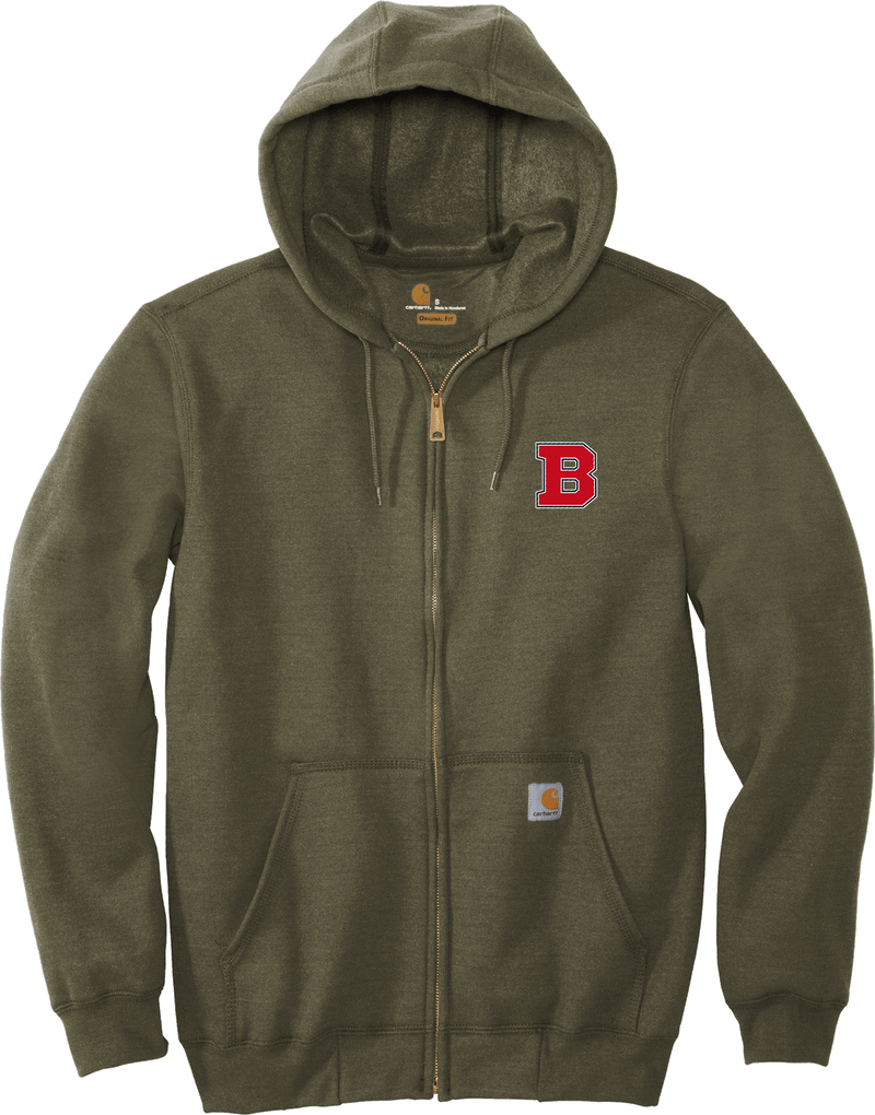 CT Bobcats Carhartt Midweight Hooded Zip-Front Sweatshirt