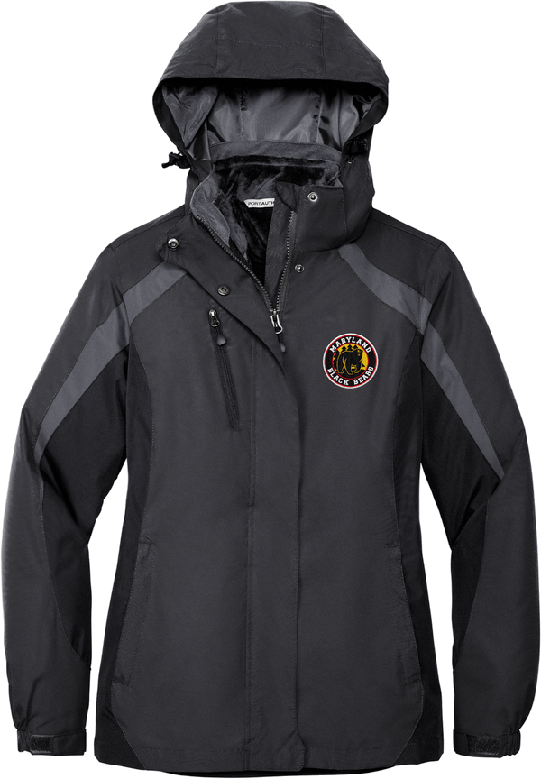 Maryland Black Bears Ladies Colorblock 3-in-1 Jacket