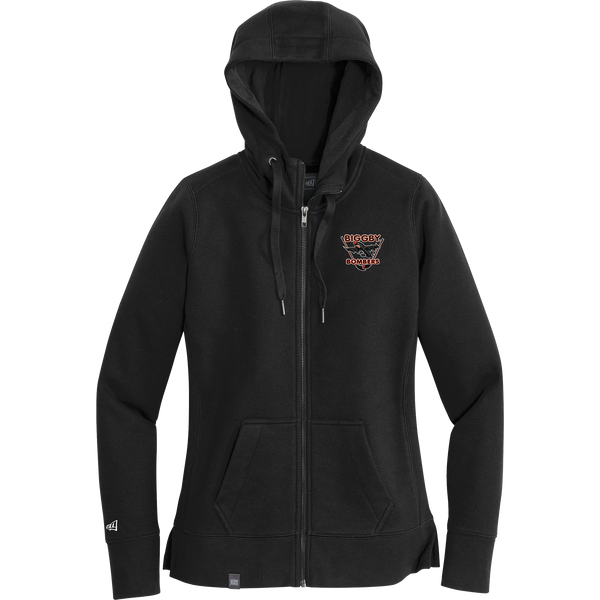 Biggby Bombers New Era Ladies French Terry Full-Zip Hoodie