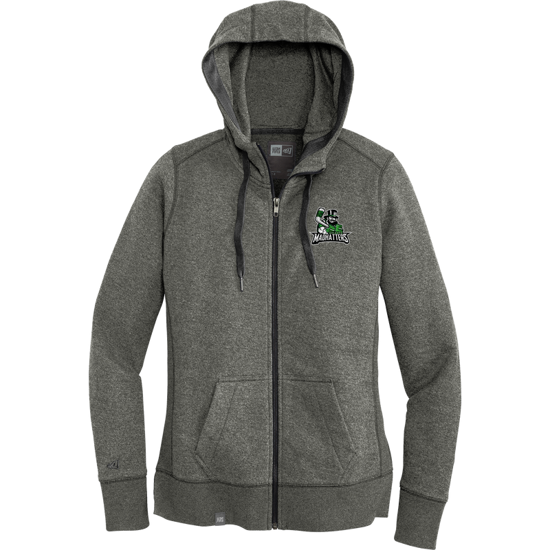 Atlanta Madhatters New Era Ladies French Terry Full-Zip Hoodie