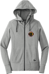 Maryland Black Bears New Era Ladies Tri-Blend Fleece Full-Zip Hoodie