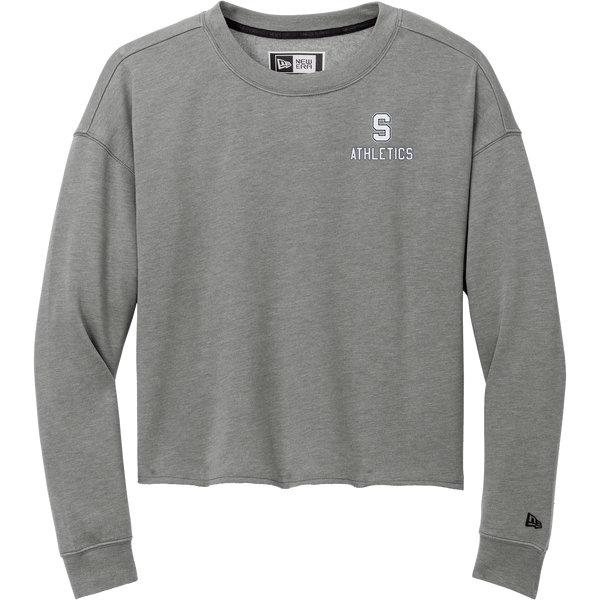 Midd South Athletics New Era Ladies Tri-Blend Fleece Crop Crew