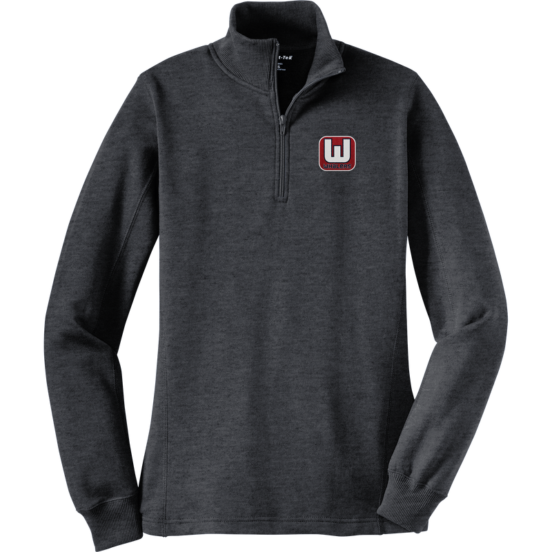 CT Whalers Tier 1 Ladies 1/4-Zip Sweatshirt