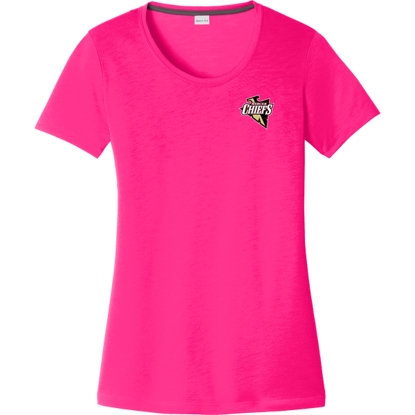 Mercer Chiefs Ladies PosiCharge Competitor Cotton Touch Scoop Neck Tee