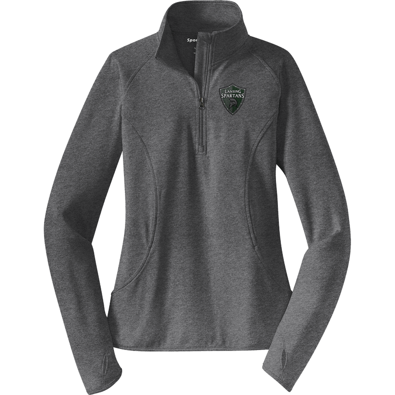 Lansing Spartans Ladies Sport-Wick Stretch 1/4-Zip Pullover