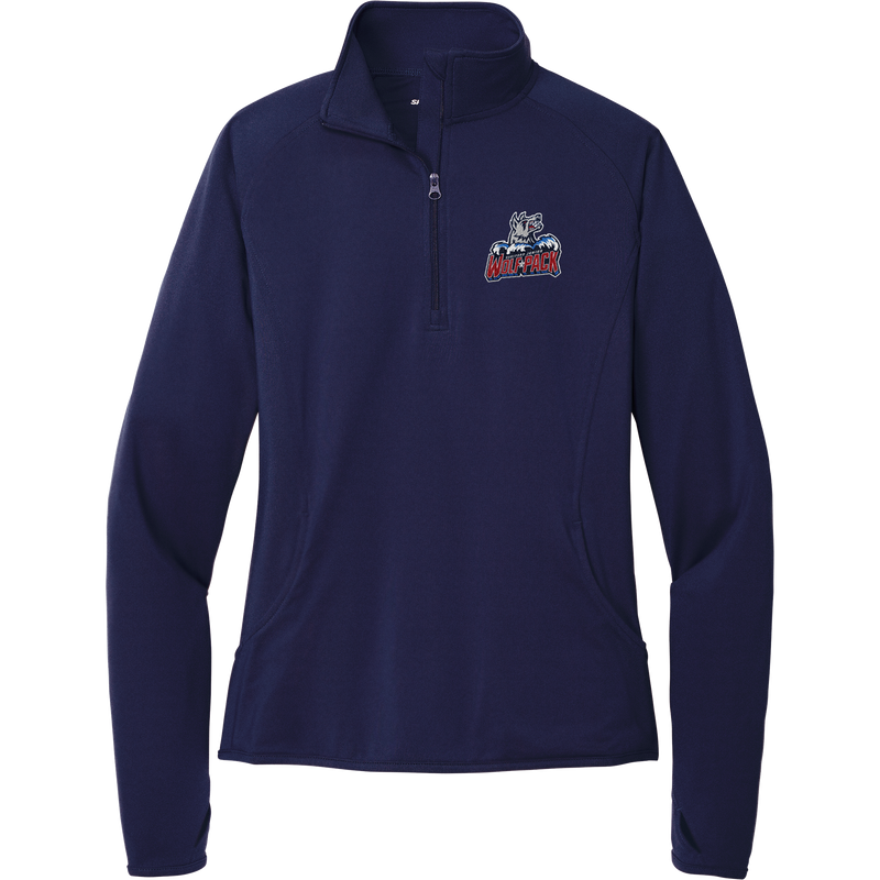 Hartford Jr. Wolfpack Ladies Sport-Wick Stretch 1/4-Zip Pullover