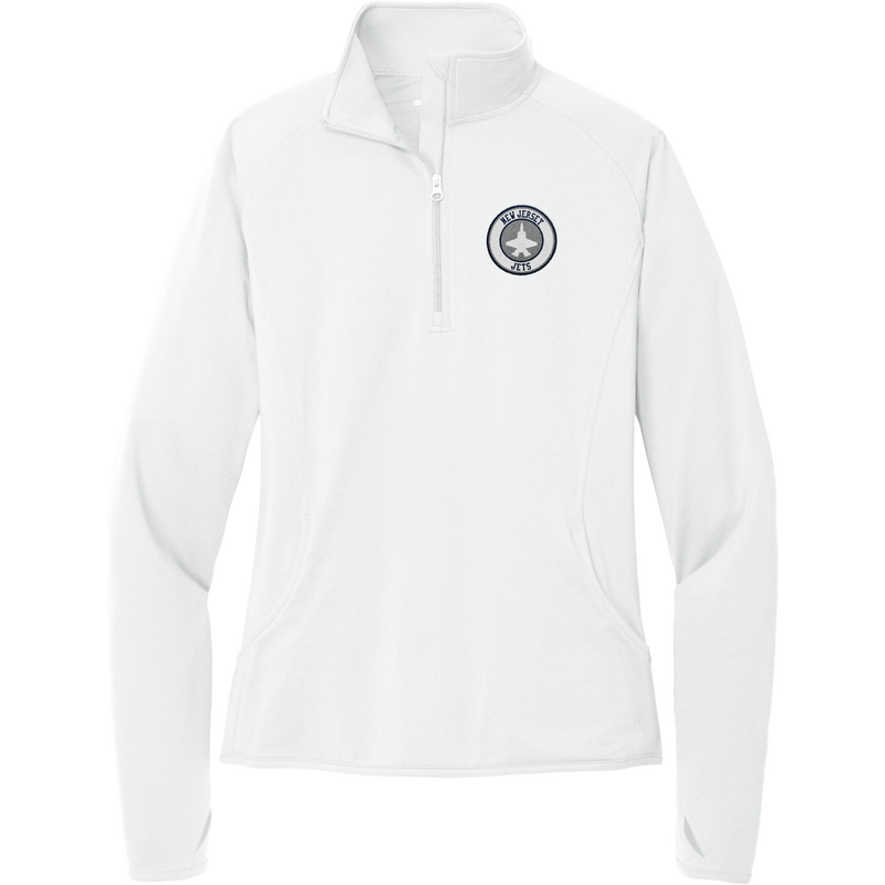 NJ Jets Ladies Sport-Wick Stretch 1/4-Zip Pullover