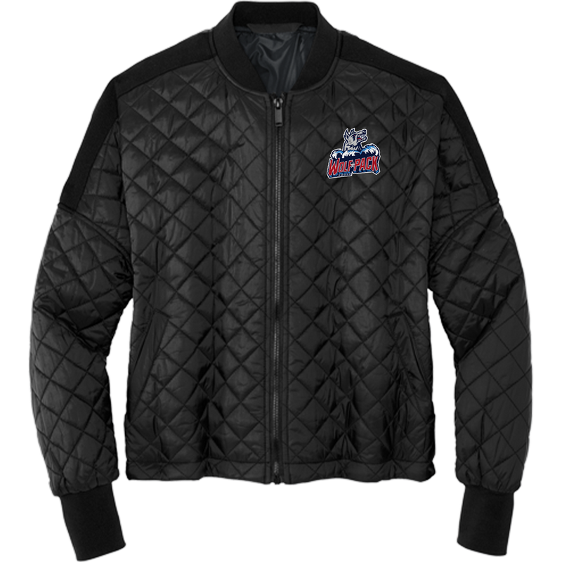 CT Wolfpack South Mercer+Mettle Womens Boxy Quilted Jacket