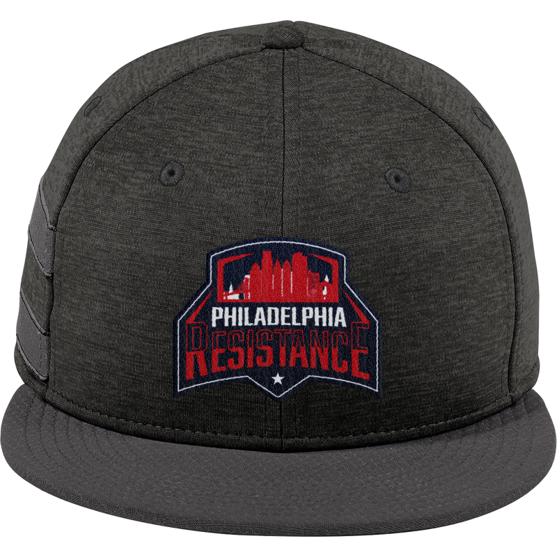 Philadelphia Resistance New Era Shadow Heather Striped Flat Bill Snapback Cap