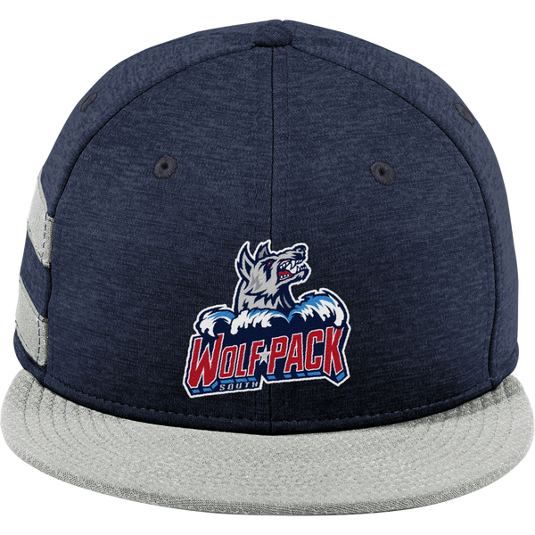 CT Wolfpack South New Era Shadow Heather Striped Flat Bill Snapback Cap