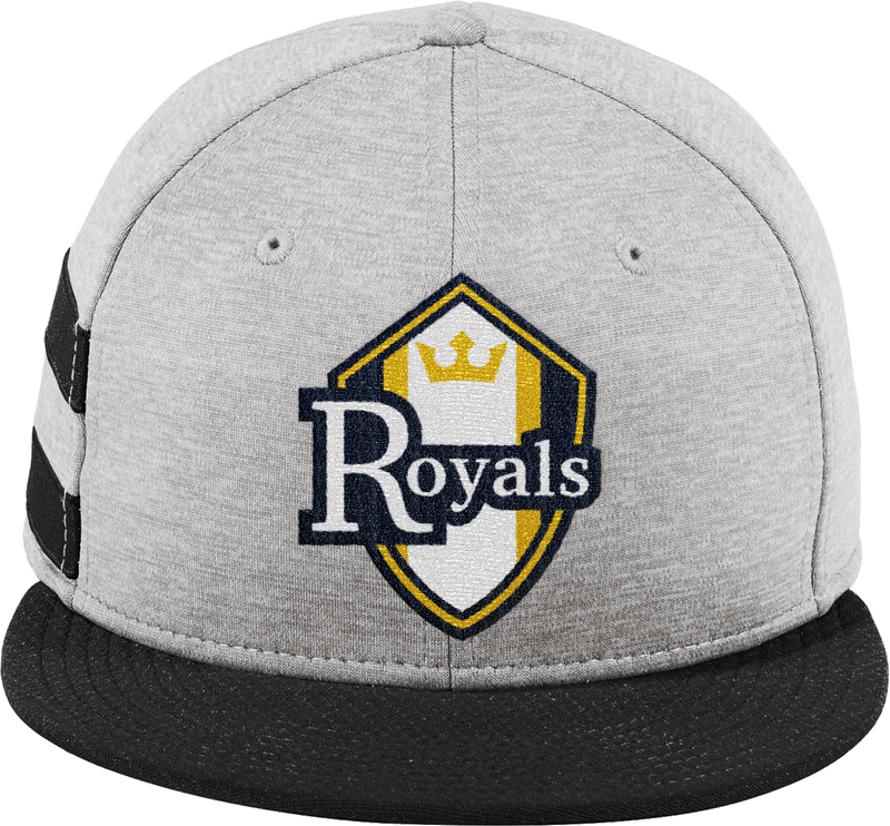 Royals Hockey Club New Era Shadow Heather Striped Flat Bill Snapback Cap