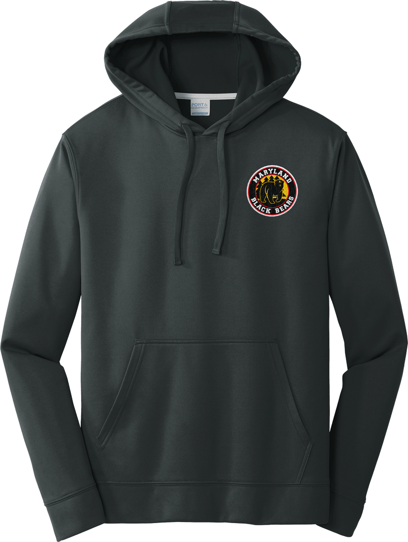 Maryland Black Bears Performance Fleece Pullover Hooded Sweatshirt