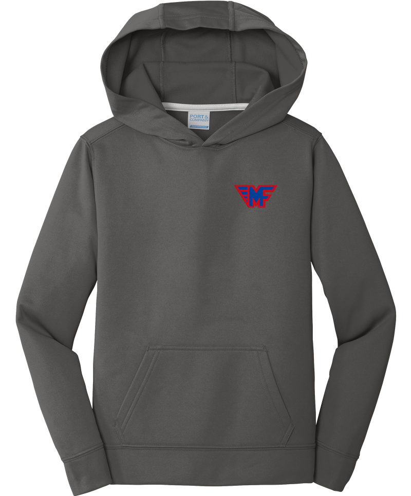 Mid-Fairfield Youth Performance Fleece Pullover Hooded Sweatshirt