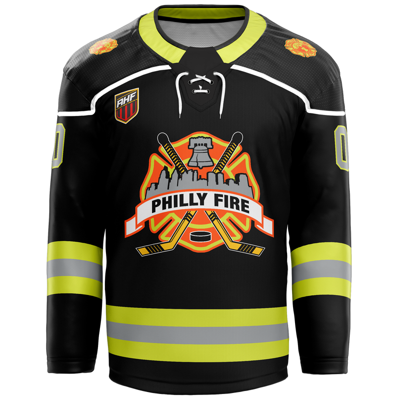 Philly Fire Player Sublimated Jersey - Black