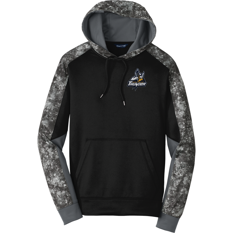 Mon Valley Thunder Sport-Wick Mineral Freeze Fleece Colorblock Hooded Pullover