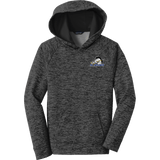 Mid-State Mustangs Youth PosiCharge Electric Heather Fleece Hooded Pullover