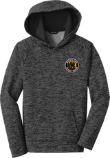 Maryland Black Bears Youth PosiCharge Electric Heather Fleece Hooded Pullover