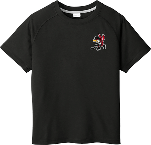 Benet Hockey Youth PosiCharge Tri-Blend Wicking Raglan Tee