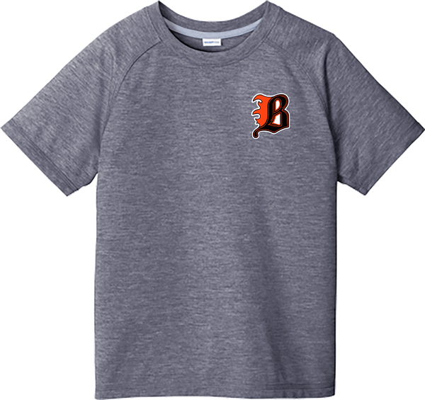 Philadelphia Blazers Youth PosiCharge  Tri-Blend Wicking Raglan Tee