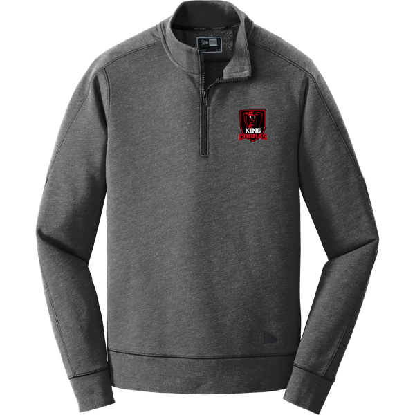 King Cobras New Era Tri-Blend Fleece 1/4-Zip Pullover